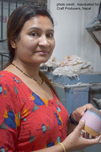 fair trade potter, Nepal, Global Village Store